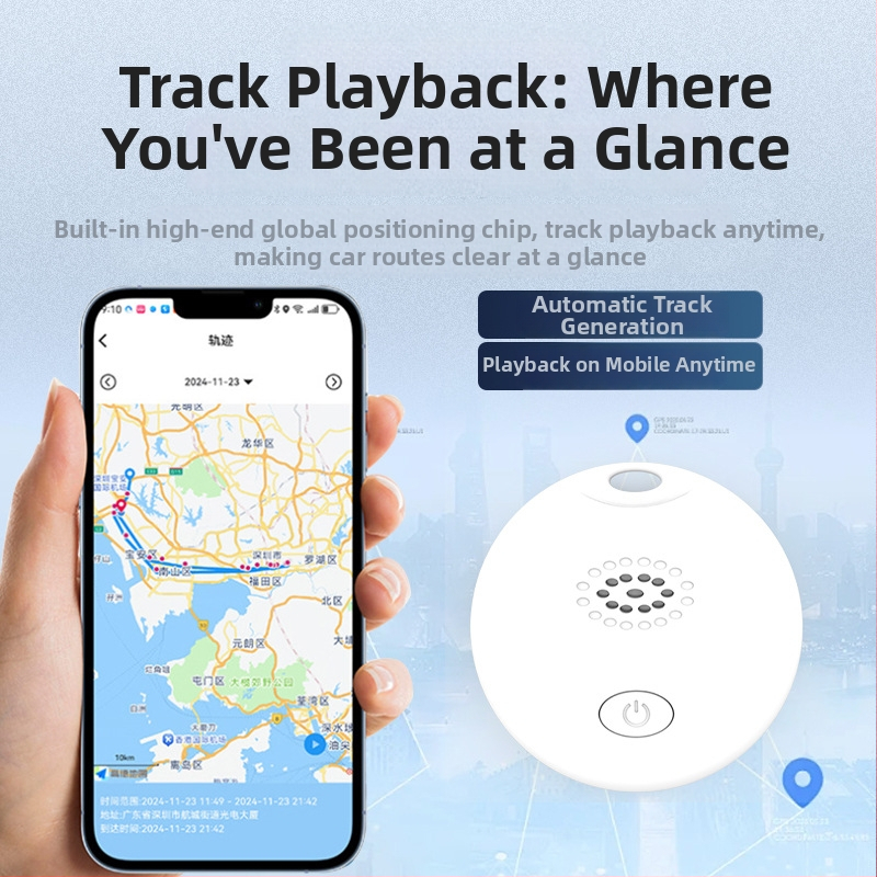 GPS jälgija kulon – mudel 1202, 240mAh aku, ABS+ elektroonikaplaat, iOS ühilduv