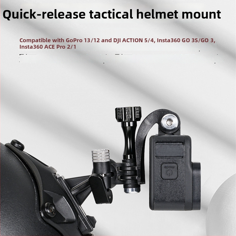 Držiak prilby pre akčné kamery — materiál: plast; kompatibilné modely: Action Camera; tlač loga nie je podporovaná; servis po predaji: 3 záruky.