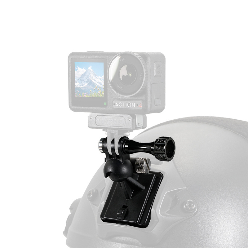 Držiak prilby pre akčné kamery — materiál: plast; kompatibilné modely: Action Camera; tlač loga nie je podporovaná; servis po predaji: 3 záruky.