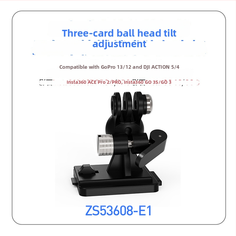 Držiak prilby pre akčné kamery — materiál: plast; kompatibilné modely: Action Camera; tlač loga nie je podporovaná; servis po predaji: 3 záruky.