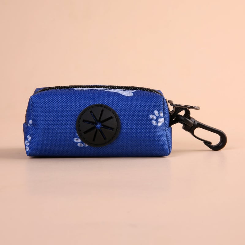 Диспенсър за торбички за кучешки изпражнения с преносим пакет за събиране, дизайн с плосък отвор, обикновена дебелина, висящ аксесоар за разходка