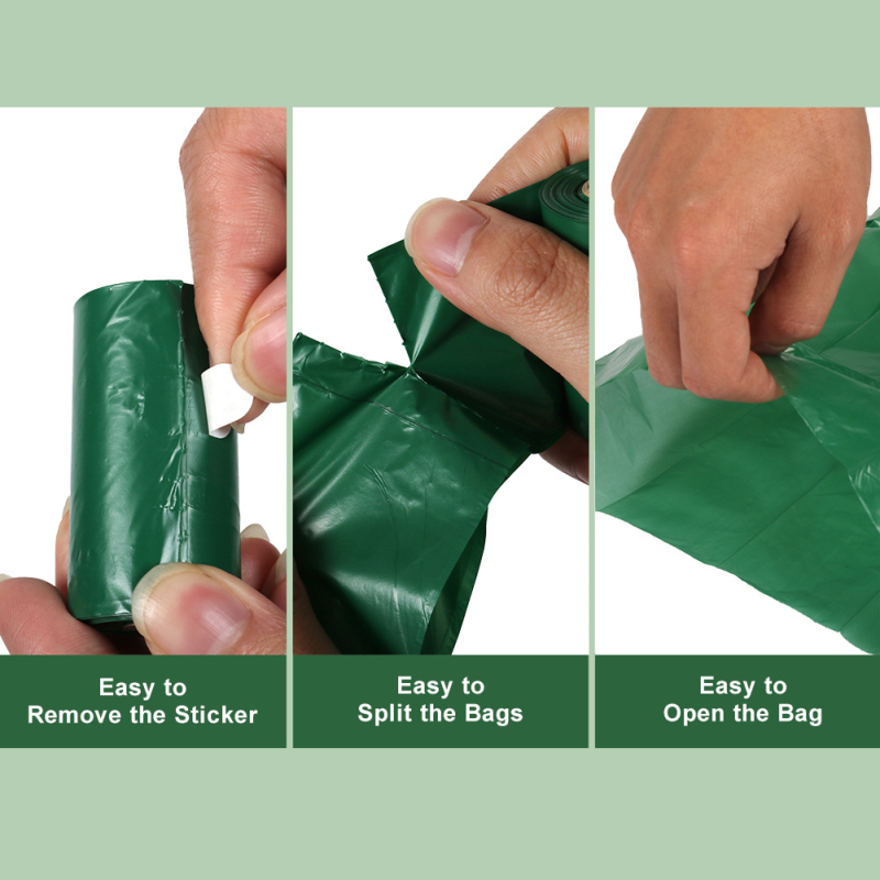 Macska- és kutyapisz-tasakok, tekercses kialakítás, HDPE+D2W, vastag