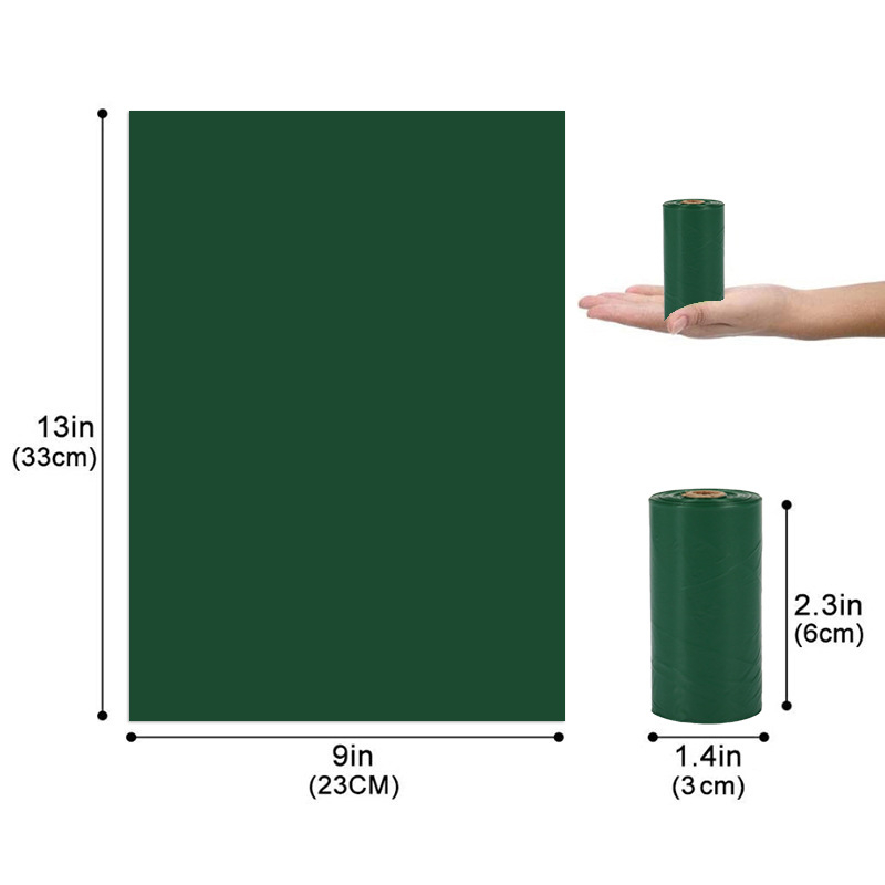 Macska- és kutyapisz-tasakok, tekercses kialakítás, HDPE+D2W, vastag