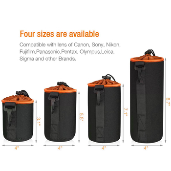 Minrui DSLR/SLR objektyvo krepšys, nardymo medžiaga, suderinamas su SLR objektais, svoris 0,35 kg, licenciju privatus ženklas