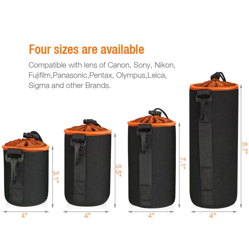 Minrui DSLR/SLR objektyvo krepšys, nardymo medžiaga, suderinamas su SLR objektais, svoris 0,35 kg, licenciju privatus ženklas