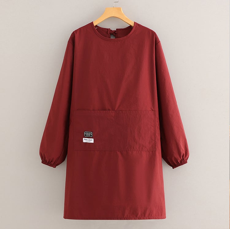 Фартук с ръкави, водоустойчив, маслоустойчив и устойчив на петна, за кухня и грижа за домашни любимци