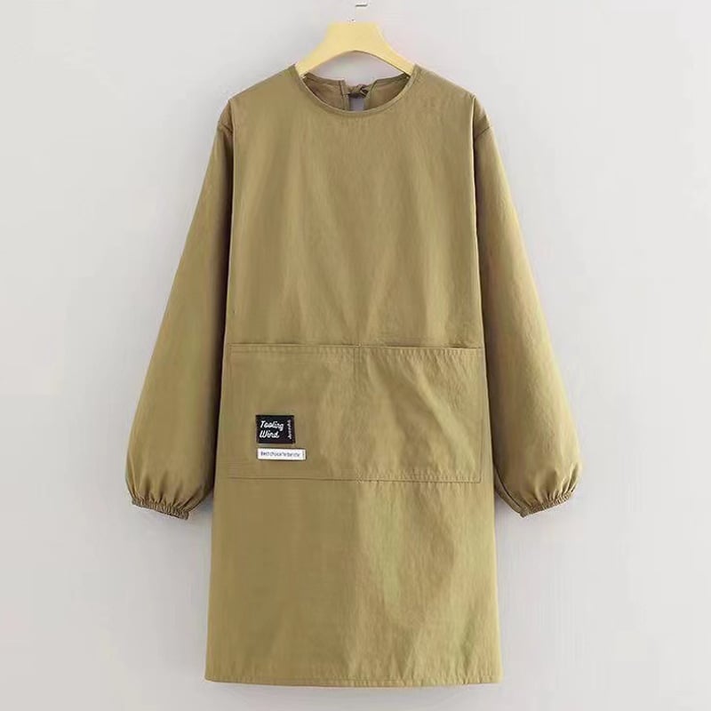 Фартук с ръкави, водоустойчив, маслоустойчив и устойчив на петна, за кухня и грижа за домашни любимци