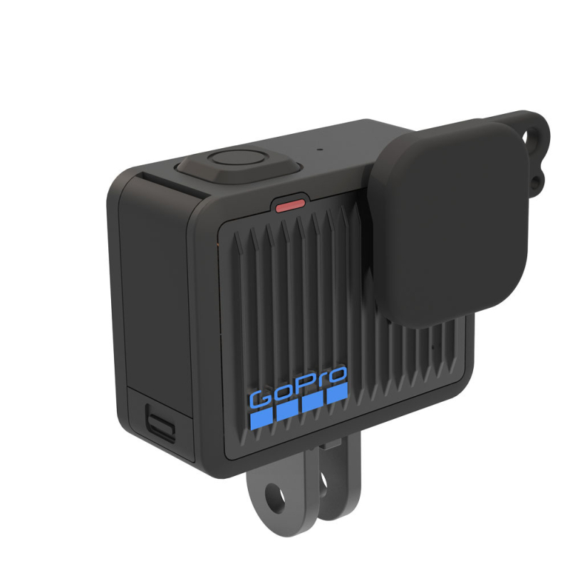 Silikonsko kućište za GoPro Hero Mini 4K – prašini otporno, pad otporno i vodootporno; materijal silikon+ABS; uključuje pokrov objektiva, bočni pokrov, dugačak užad i užad protiv gubitka