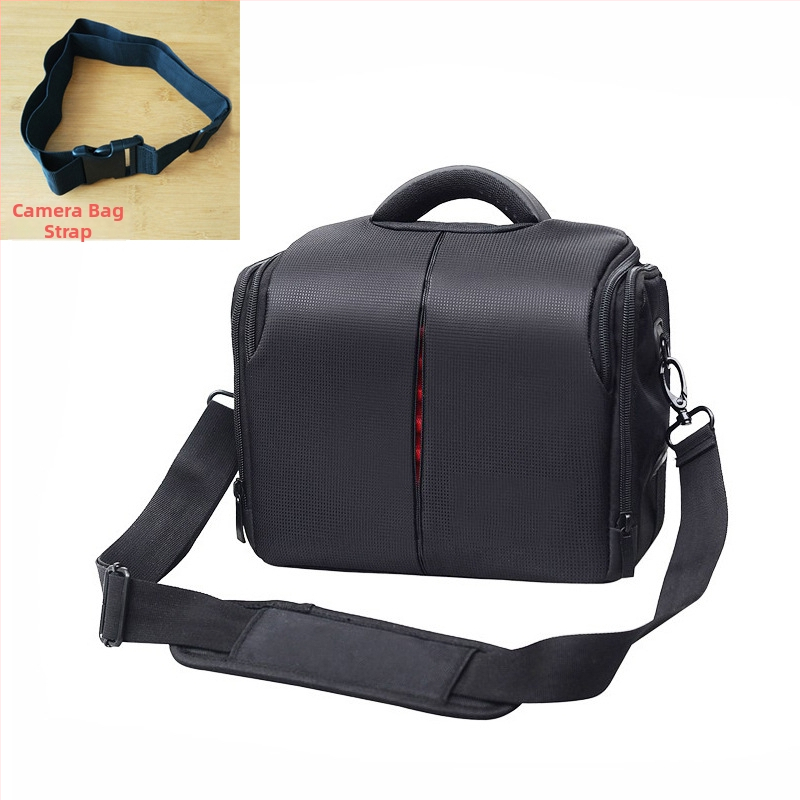 Nailoninė fotoaparatų rankinė be veidrodžio ir DSLR – peties krepšys, atsparus dėvėjimui ir smūgiams, vidinis pamušalas iš poliesterio ir medvilnės