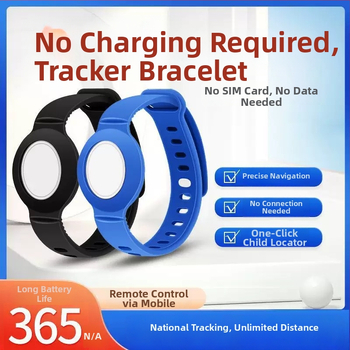 GPS viedpulkstenis bērniem un vecākiem — Bluetooth meklēšanas lokalizētājs, saderīgs ar Android un iOS, 210 mAh akumulatora, ABS korpuss