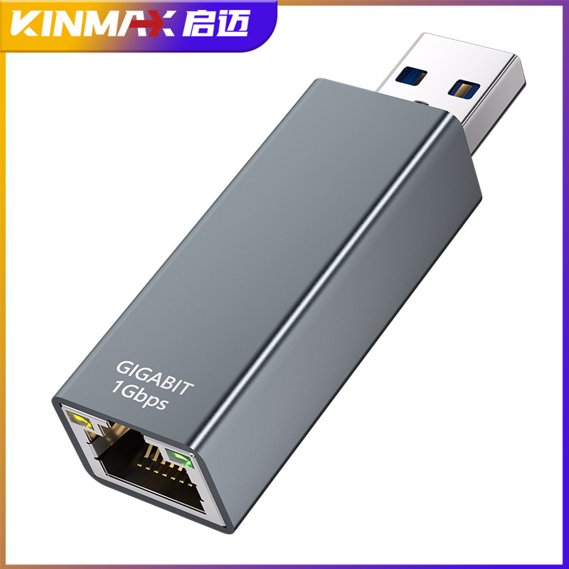 Adaptor USB-C către RJ45 Gigabit DK03 – USB 3.0, 10/100/1000 Mbps, indicator LED, compatibil Windows 11/10/8.1/8, macOS, iOS, Android