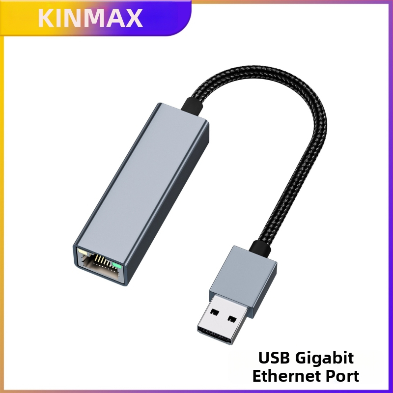 Adaptor USB-C către RJ45 Gigabit DK03 – USB 3.0, 10/100/1000 Mbps, indicator LED, compatibil Windows 11/10/8.1/8, macOS, iOS, Android