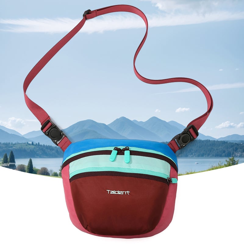 Prsna torba - gradska jednostavnost, najlon, zatvarač, unutarnji džep