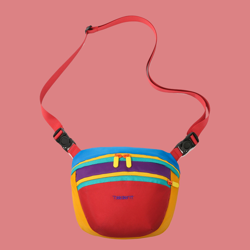 Prsna torba - gradska jednostavnost, najlon, zatvarač, unutarnji džep