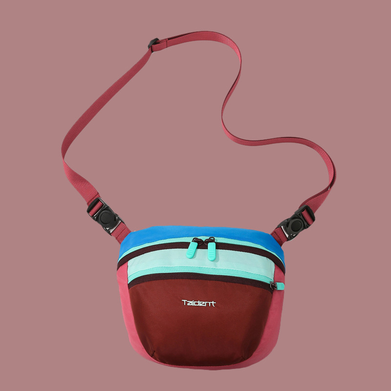 Prsna torba - gradska jednostavnost, najlon, zatvarač, unutarnji džep