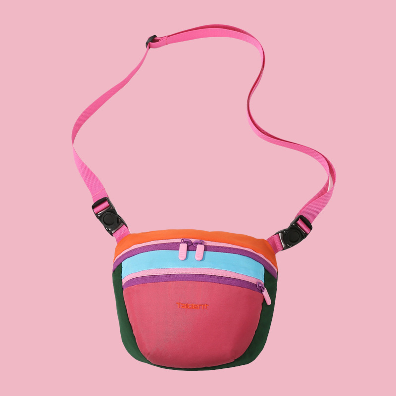 Prsna torba - gradska jednostavnost, najlon, zatvarač, unutarnji džep