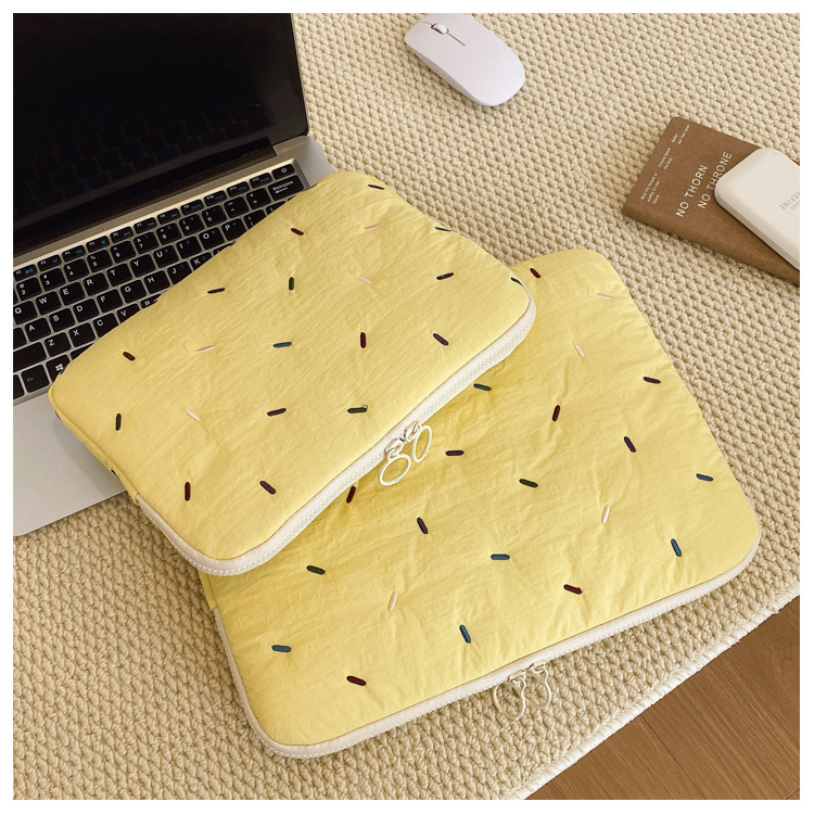 Нейлонов калъф за лаптоп с полка-точкова шарка, водоустойчив и разширяем, лято 2025