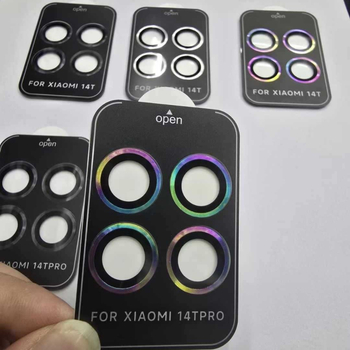 Ramă de protecție a obiectivului cu design Eagle Eye, cadru metalic + sticlă securizată, film pentru obiectiv, HD, rezistent la praf, anti-cadere pentru Xiaomi