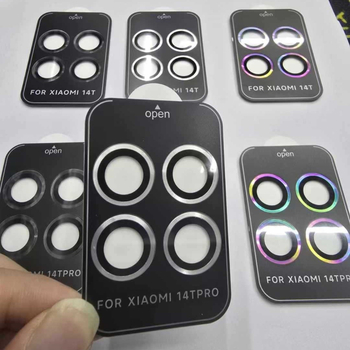 Ramă de protecție a obiectivului cu design Eagle Eye, cadru metalic + sticlă securizată, film pentru obiectiv, HD, rezistent la praf, anti-cadere pentru Xiaomi