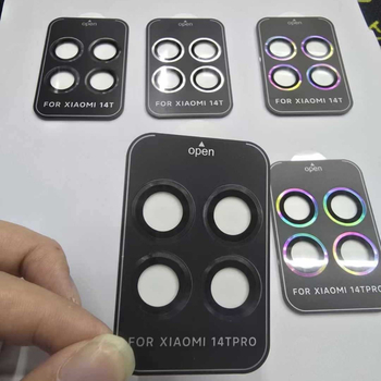 Ramă de protecție a obiectivului cu design Eagle Eye, cadru metalic + sticlă securizată, film pentru obiectiv, HD, rezistent la praf, anti-cadere pentru Xiaomi