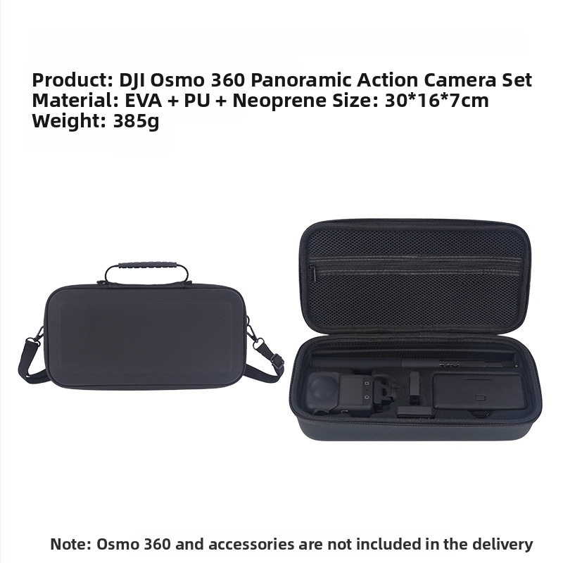 Carcasă rigidă impermeabilă de depozitare pentru Insta360 Go 3 — material EVA+PU+ Jiaji, prelucrare prin presare la cald + cusut + imprimare, model YT24101, branding personalizat la cerere