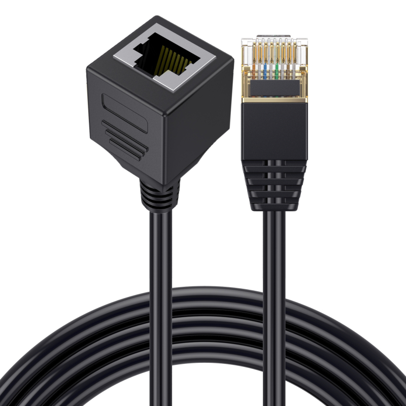 ERE YR-CAT8-MF-01 Cat8 RJ45 produžni kabel s 90° spojnicama, muški i ženski, 10 Gbps