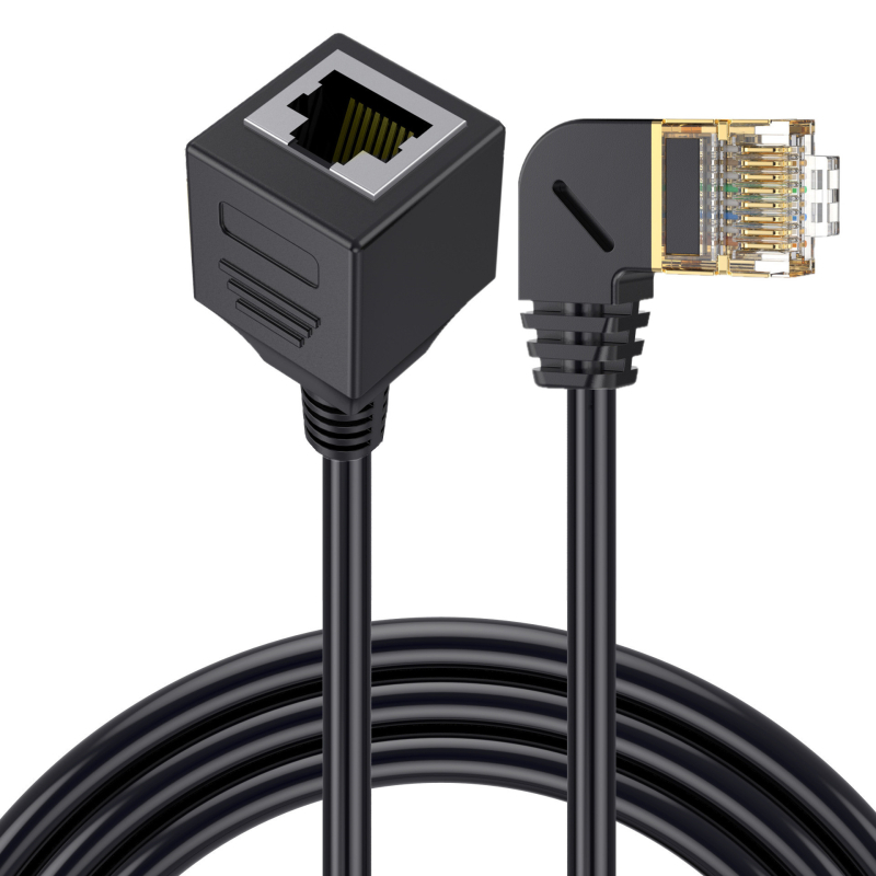 ERE YR-CAT8-MF-01 Cat8 RJ45 produžni kabel s 90° spojnicama, muški i ženski, 10 Gbps