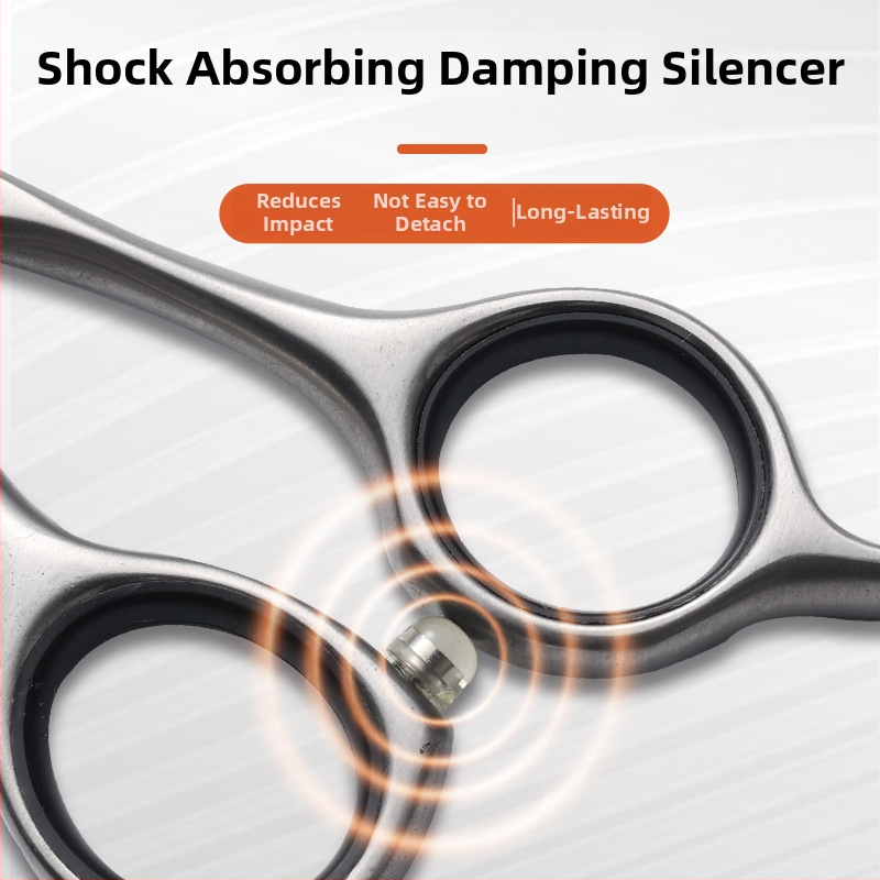 Hanchuang 440C nerūsējošā tērauda suņu kopšanas šķēres komplekts ar izliektu galu un zobaino asmeni