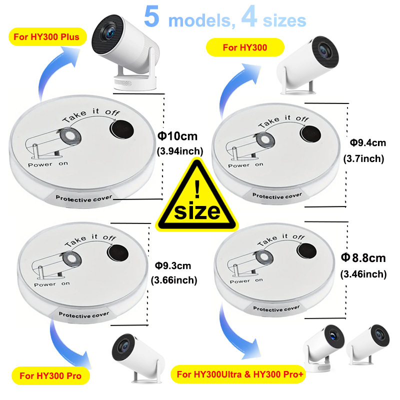 Κάλυμμα φακού προβολέα HY300 PRO, προστασία από σκόνη