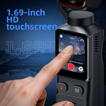 L19 4K športová kamera s proti otrasom, vodotesná a prachotesná, dotykový LCD 1.69''