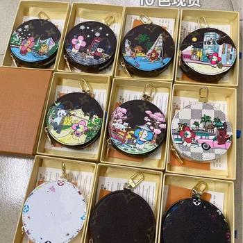 Монетник с животински принт, PU материал, градски минимализъм, унисекс