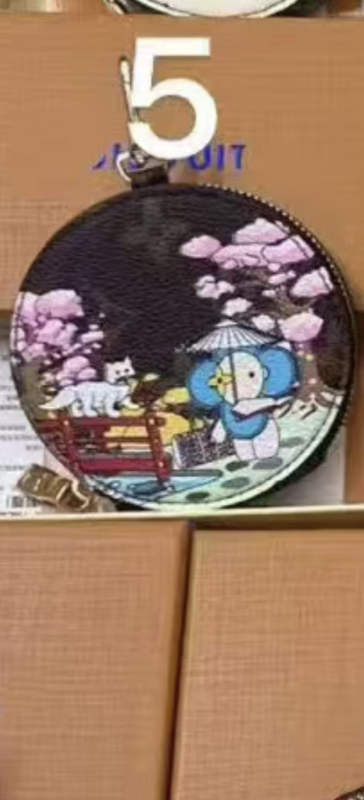 Монетник с животински принт, PU материал, градски минимализъм, унисекс