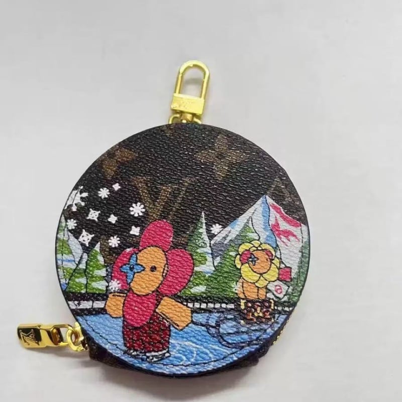 Монетник с животински принт, PU материал, градски минимализъм, унисекс