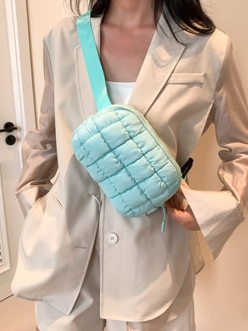 Najlon torbica za struk sa zatvaračem, mekana podstava od poliestera, džep za mobitel, svakodnevna sportska crossbody torba