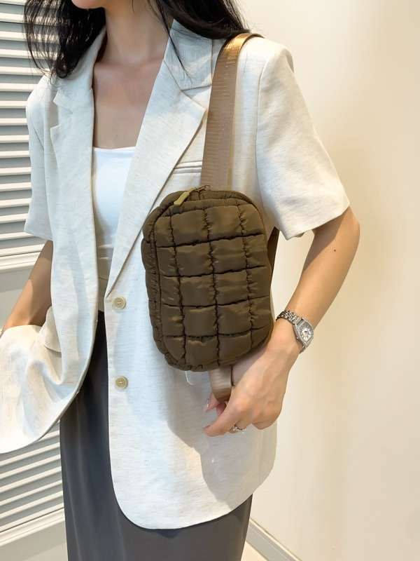 Najlon torbica za struk sa zatvaračem, mekana podstava od poliestera, džep za mobitel, svakodnevna sportska crossbody torba