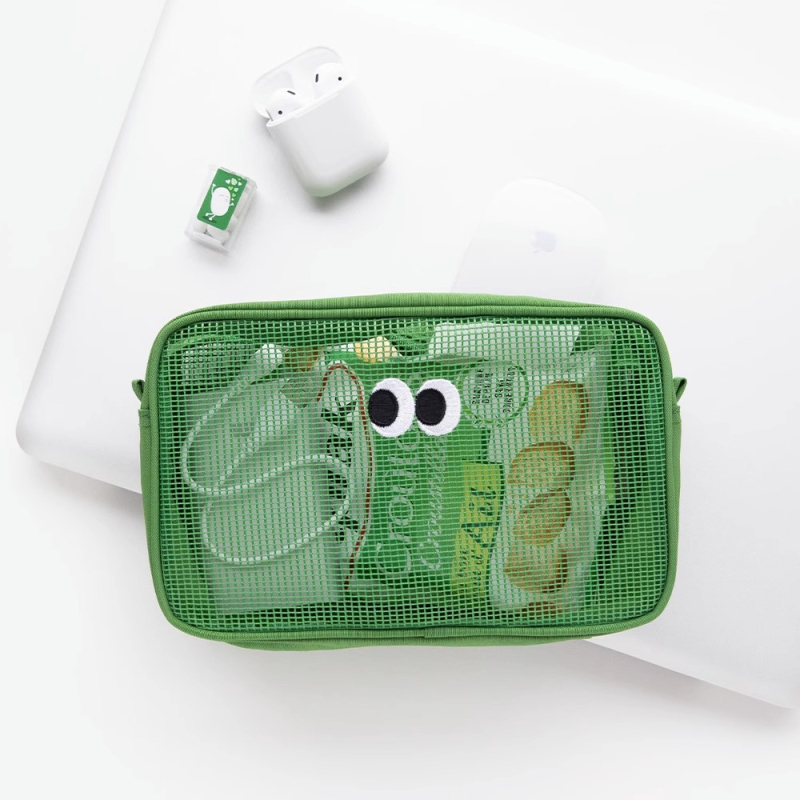 Kockasti organizator za putovanje od najlona i mrežice za kozmetiku i higijenske potrepštine, višestruko korištenje | Model 1007-HZB | Brand weekeight