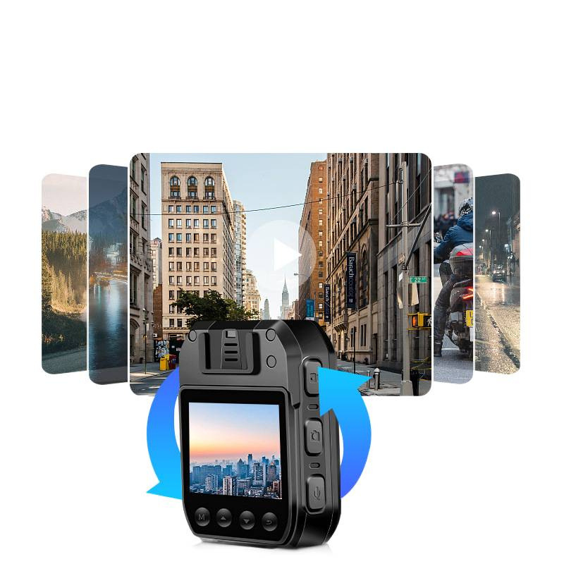 Cameră corporală purtabilă pentru aplicarea legii, cu viziune nocturnă, zoom optic 10x, senzor CCD, obiectiv interschimbabil