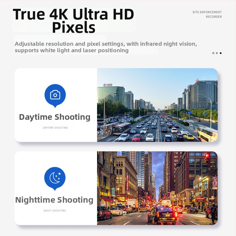 Cameră corporală purtabilă pentru aplicarea legii, cu viziune nocturnă, zoom optic 10x, senzor CCD, obiectiv interschimbabil