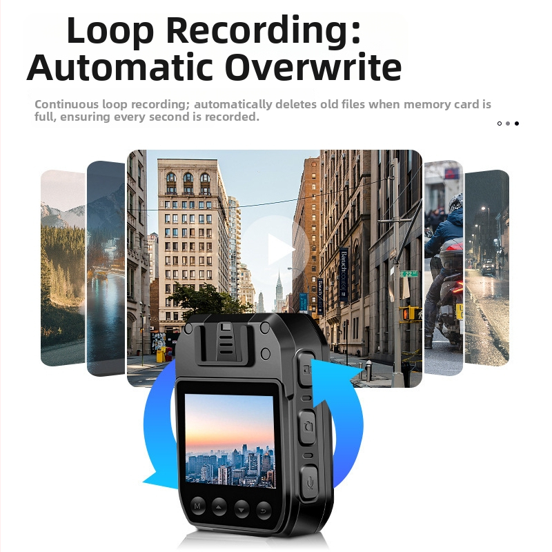 Cameră corporală purtabilă pentru aplicarea legii, cu viziune nocturnă, zoom optic 10x, senzor CCD, obiectiv interschimbabil