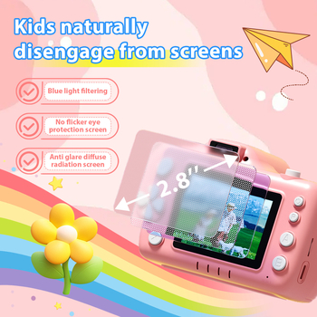 PALITO Laste projektsioonikaamera – 48 MP, TF mälu, sisseehitatud mini projektor, 5-tunnine aku tööiga