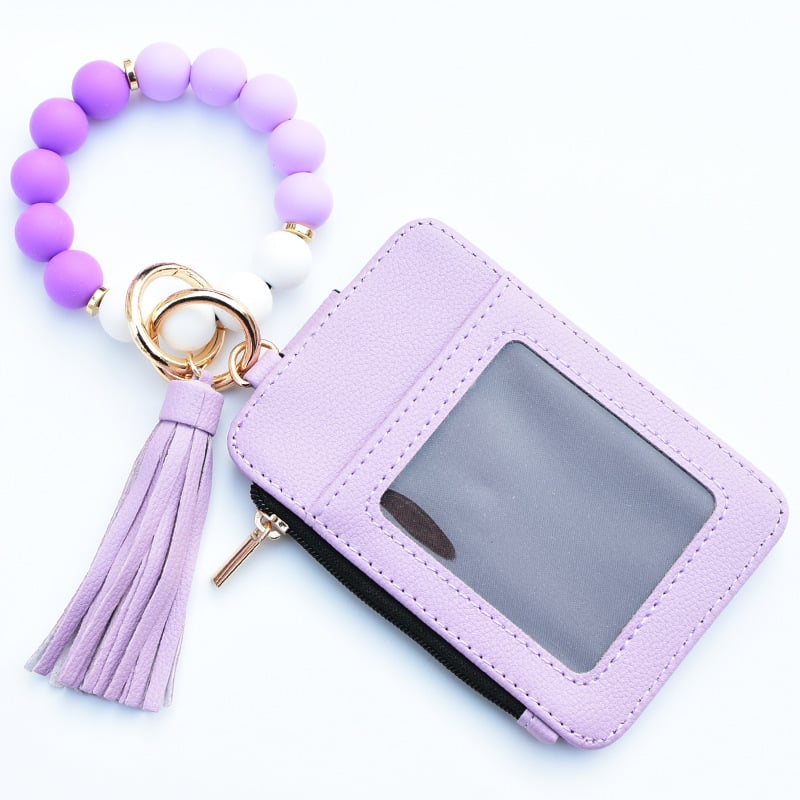 Дамски мултифункционален портфейл за монети и карти, Gu Zi, PU кожа, геометричен модел, стил уличен тренд