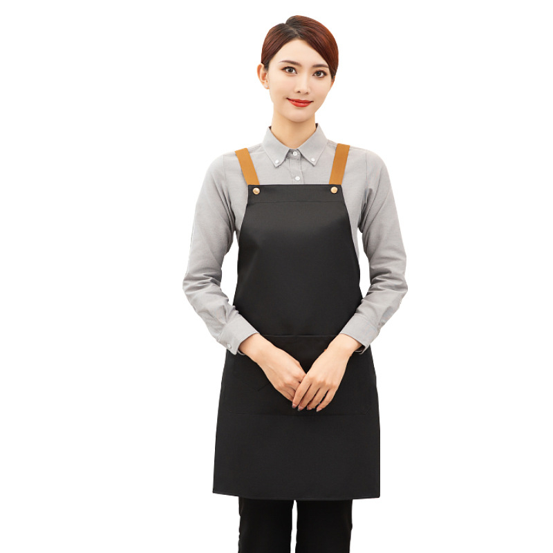 Изработена по поръчка безръкавна престилка за маникюристки — водоустойчива и маслоустойчива, полиестер, модерен стил