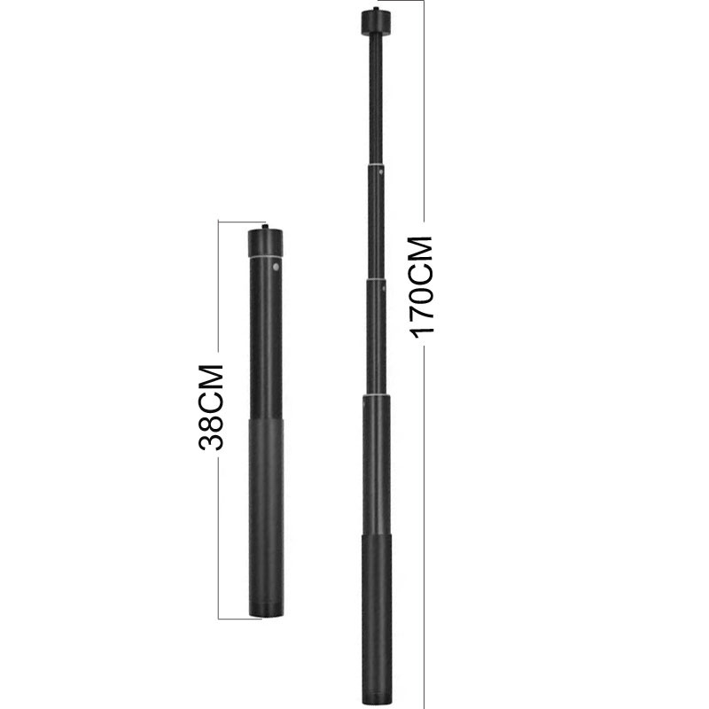 Bară de extensie din aliaj de aluminiu pentru gimbal Feiyu/DJI/Zhiqo, stabilizator triaxial, telescopic, 5 secțiuni, sarcină maximă 2-5 kg