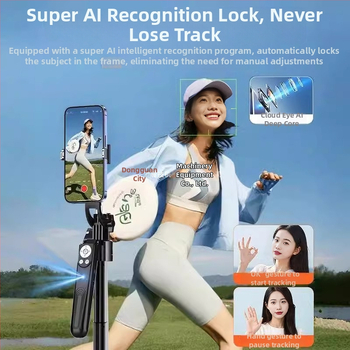 Inteligentný gimbal pre selfie tyč s 360° otočením, karbónové vlákno, diaľkové ovládanie, stabilizácia proti chveniu