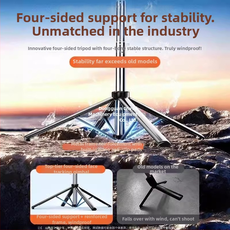 Inteligentný gimbal pre selfie tyč s 360° otočením, karbónové vlákno, diaľkové ovládanie, stabilizácia proti chveniu