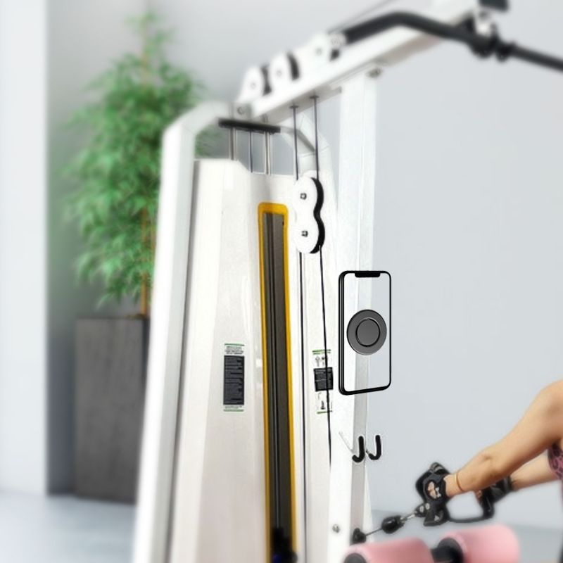 MagSafe držač za telefon za fitness opremu, dvostruki magnetski držač, legura + plast