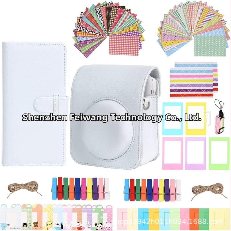 Polaroid Instax Mini 12/11/9 lisaseadmete komplekt – 10-ühes, kaamera kott, 108-lehel fotoraamat, raam, PU korpus