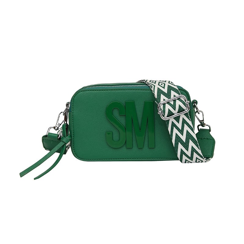Teksturirana PU crossbody torba, horizontalni kvadratni oblik, zatvaranje na zip, unutarnja džep sa zipom, podstava od sintetičke kože
