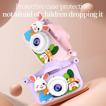 EiMi M-042 детска камера с двойна леща, 2,0-инчов LCD, TF карта за съхранение, HD видеозапис