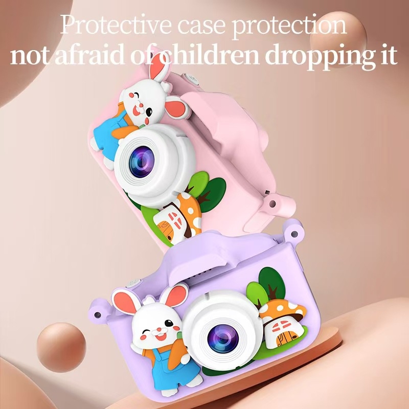 EiMi M-042 детска камера с двойна леща, 2,0-инчов LCD, TF карта за съхранение, HD видеозапис